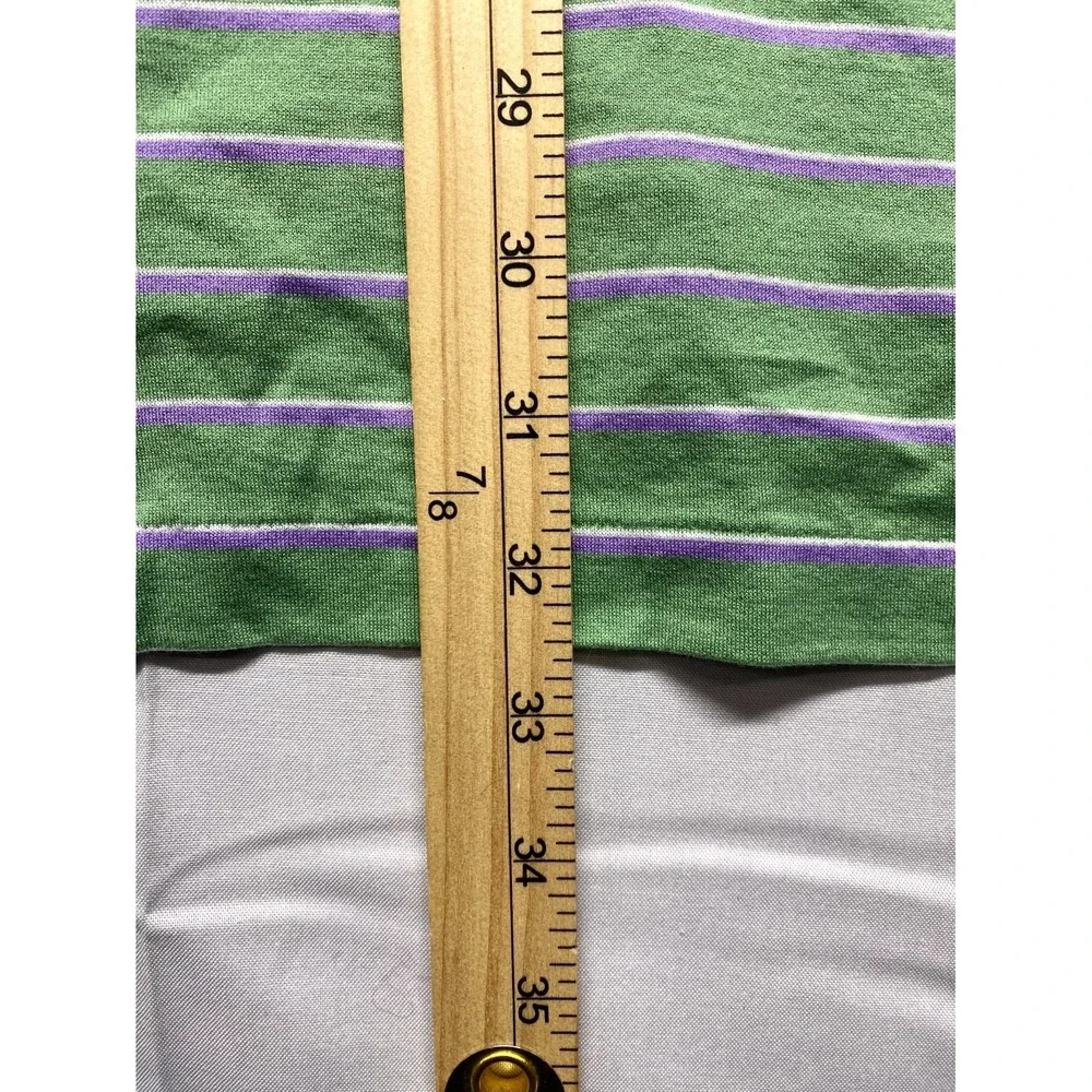 Polo Golf Ralph Lauren Polo Shirt Mens XL Green Purple Striped Performance